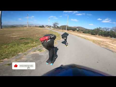RUBIM E BRAMBILA DROPANDO O MEGA SPACE 2025 🚀 Downhill Skateboarding