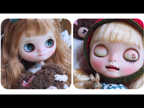 Unboxing Blythe and Middie Blythe custom by littledollroom