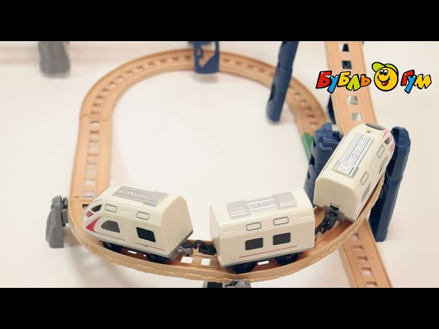 Железная дорога Lanson Toys Городской поезд световые звуковые эффекты - видео