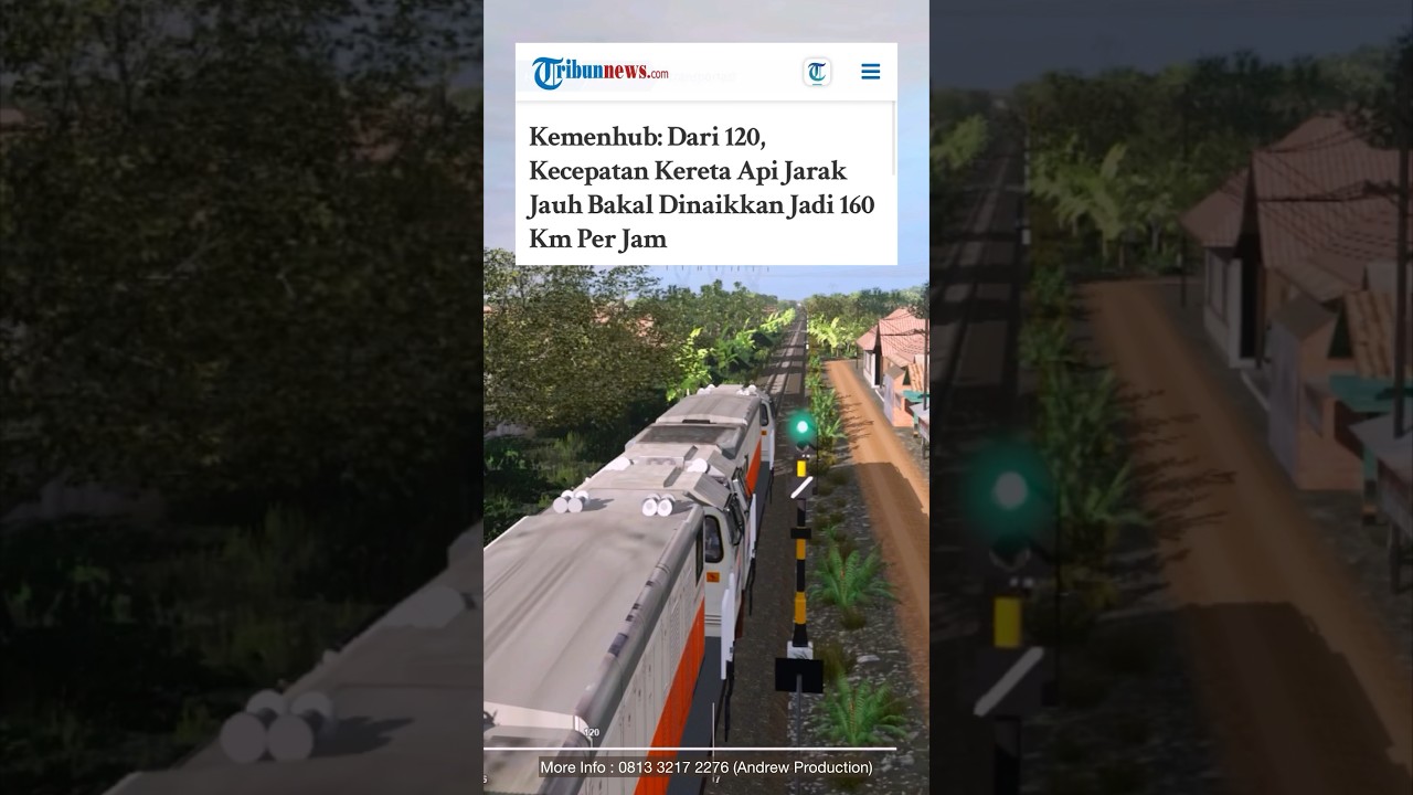 WOW, KEMENHUB BAKAL NAIKKAN KECEPATAN KERETA JADI 160 KM/H ?? BEGINI JADINYA 🔥🔥