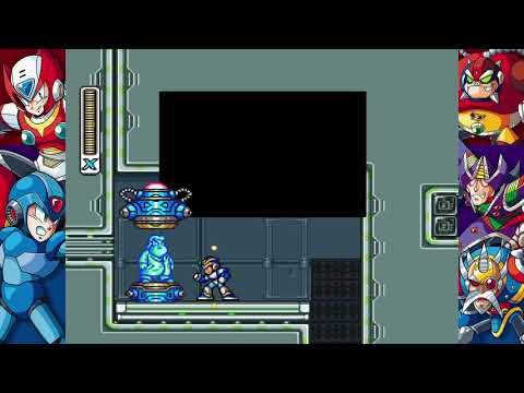 Mega Man X - How to get Buster Upgrade (arm cannon) - Flame Mammoth stage