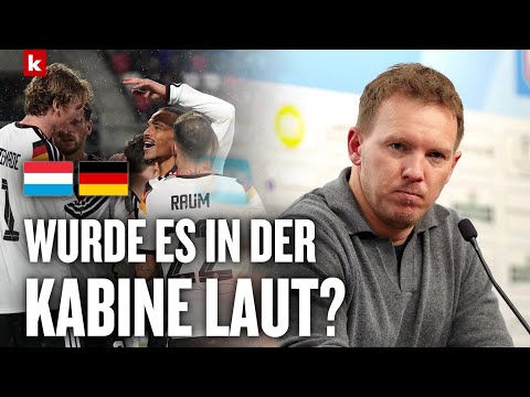 Nagelsmann erklärt Kabinen-Ansprache, Raum feiert Sané | Luxemburg - Deutschland 0:2