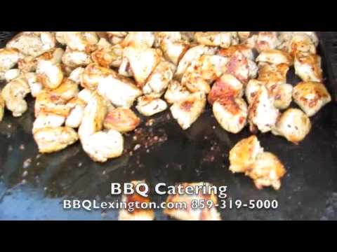how to make BBQ Chicken on griddle Catering for wedding rehearsal Talon Winery Lexington, KY