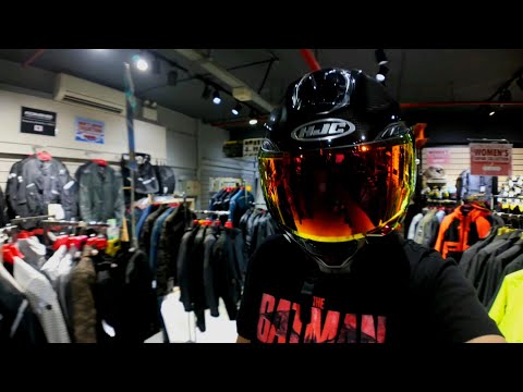 Collecting my HJC RPHA 91 Carbon from MotoWorld.
