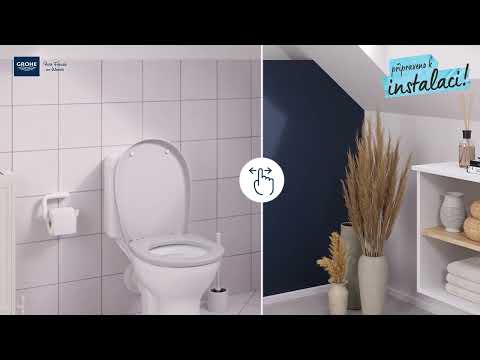 Grohe Solido - Set předstěnové instalace, klozetu Serel a sedátka softclose, tlačítko Skate Cosmopolitan, chrom 38528SET-KH