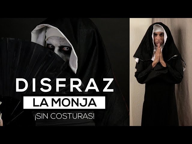 Vídeo relacionado con MUNSKT - Disfraz de monja novedoso para mujer, vestido negro elegante, disfraz de sacerdote religioso para adultos para Halloween, cosplay (M)