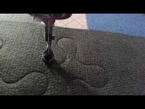 Meander Free Motion Quilting All over design