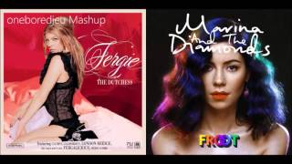 Glamorous &amp; Blue - Fergie vs. Marina &amp; The Diamonds (Mashup)