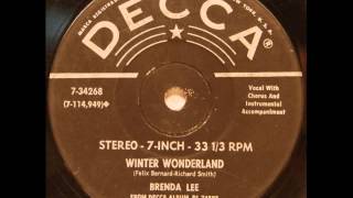 Brenda Lee. Winter Wonderland (Decca 31687, 1964)