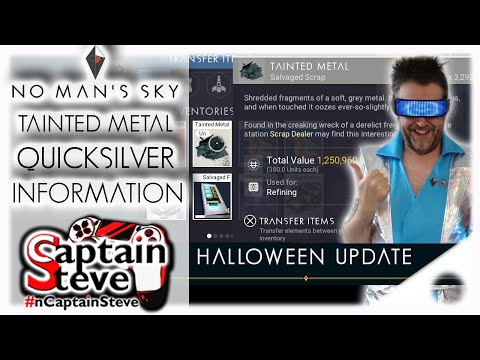 Update 3.05 Overview No Man's Sky Origins Captain Steve Quicksilver Tainted Metal Halloween Update