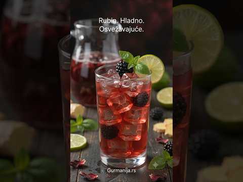 Video recept: Hladni hibiskus detox sa kupinama, krastavcem i limetom 🌺🫐