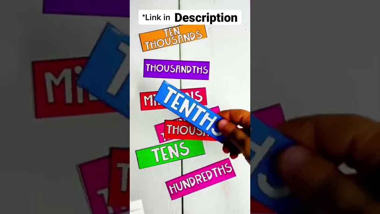 FREE Interactive Place Value Chart *Link in comments