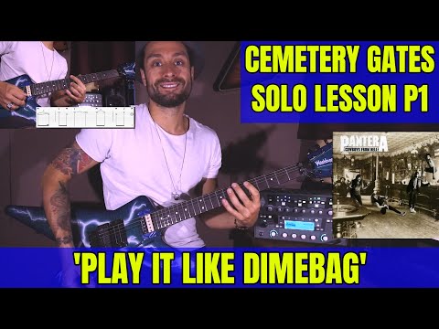 'PLAY IT LIKE DIMEBAG' #17 PANTERA CEMETERY GATES Solo Lesson by Attila Voros (Part I)