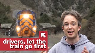 The One-Lane Bridge Shared By Cars And Trains