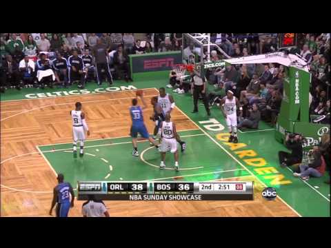 Dwight Howard in 1st H vs Celtics