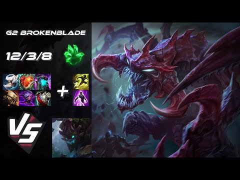 G2 Esports BrokenBlade TOP Cho'Gath vs Maokai - EU Challenger Patch 25.S1.2