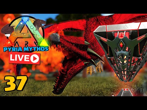 EM BUSCA DE DROPS - LIVE -  ARK PYRIA MYTHOS #37- ARK: SURVIVAL EVOLVED ft @Medusa Geek