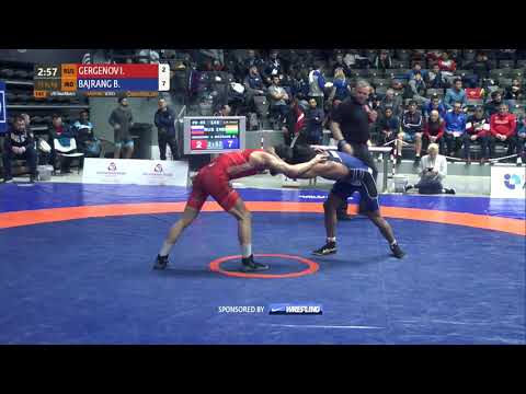 1/8 FS - 65 kg: I. GERGENOV (RUS) v. B. BAJRANG (IND)