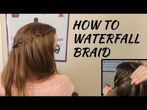 Waterfall Braid Tutorial - EASY Hairstyle for Beginners