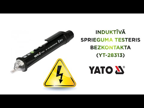 Индикатор напряжения бесконтактный YATO 12/48-1000 В с фонарем (YT-28313)