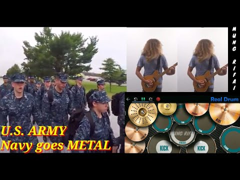 U.S. Navy goes METAL - Just a Little Rock n Roll || Real Drum Cover Amatir