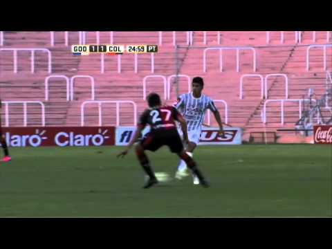 Gol de Fernández. Godoy Cruz 1 Colón 1 . Fecha 4. Primera División 2016