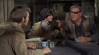 True Grit (1969) - La Boeuf (Glen Campbell), Rooster Cogburn (John Wayne) and Mattie (Kim Darby)