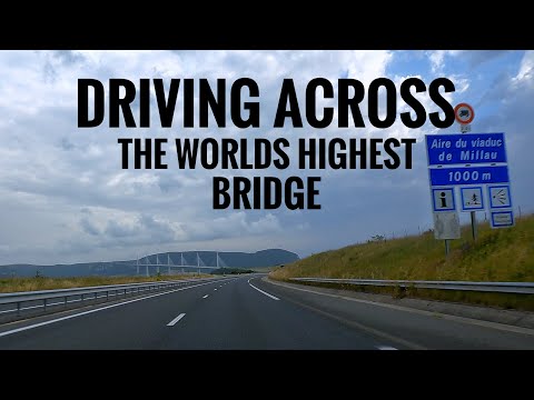 Driving Across the World's Highest Bridge: Millau Viaduct in 4K