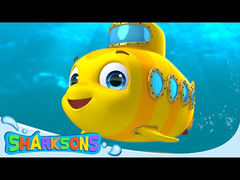 Rainbow Submarine! | Videos for Kids | Nursery Rhymes & Kids Songs | The Sharksons