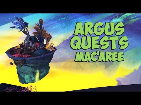 World of Warcraft Legion Quest - Mac'Aree, Jewel of Argus