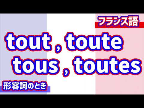 [Francés] Presentamos ejemplos del complicado adjetivo tout
