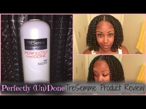 Perfectly UNdone TreSemme Review and Demo on Natural...