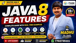 Java 8 Features Complete Tutorial | Lambda Expressions, Stream API, Optional | By Mr. Madhu