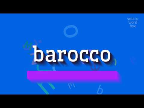How to say "barocco"! (High Quality Voices)