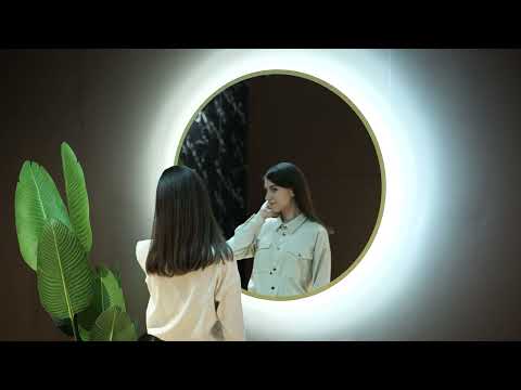Миниатюра изображения товара Зеркало Silver Mirrors Monaco Gold D77 / LED-00002766