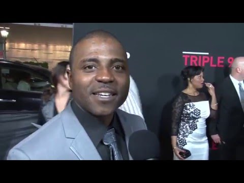 Triple 9: Tony Grant Exclusive Red Carpet Premiere Interview | ScreenSlam