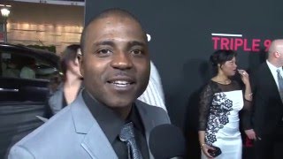 Triple 9: Tony Grant Exclusive Red Carpet Premiere Interview | ScreenSlam video