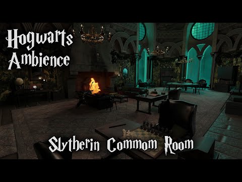 Slytherin Common Room | Harry Potter Ambience | 8 Hours of Sounds for Sleep and Study | 4K