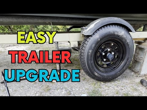 Trailer Tire and Hub Upgrade Made EASY ✅