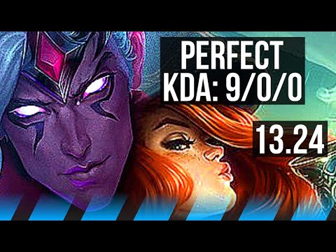 VARUS vs MISS FORTUNE (MID) | 9/0/0, Quadra, Legendary, 400+ games | NA Master | 13.24
