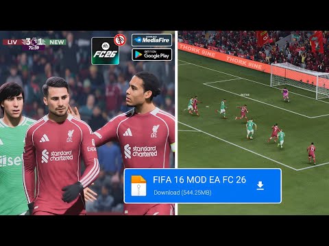 2026 UPDATE! FIFA 16 MOD EA FC 26 Android Offline | Can Career Mode + All Tournaments HD GRAPHICS