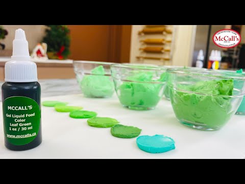 Getting The Right Shades of Green From Gel Colours I McCall's Baking Class Video