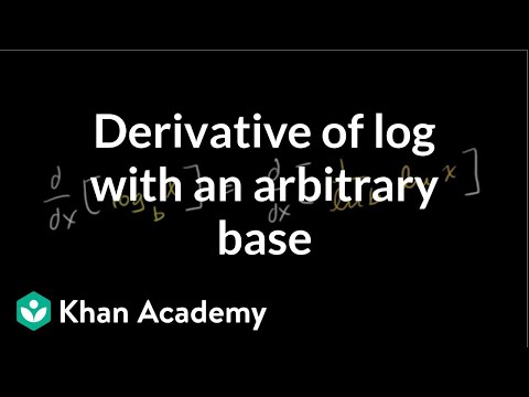 how to take derivative of log