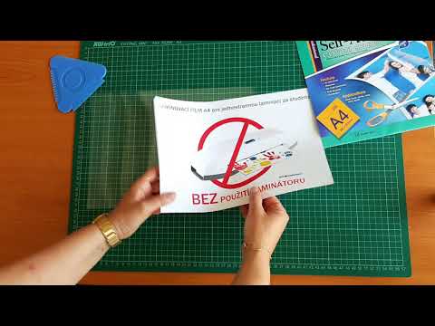 Laminovací film A4 pro JEDNOSTRANNOU laminaci za studena