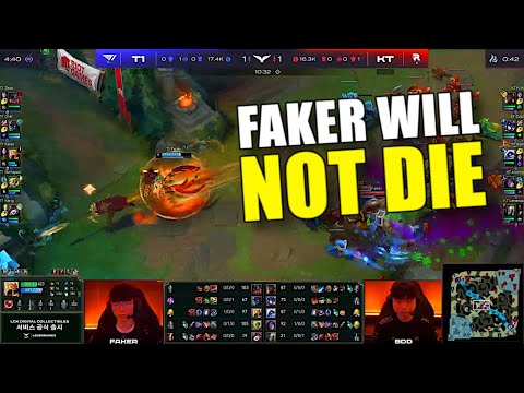Faker's INSANE MOVEMENT to ESCAPE 3 man gank!