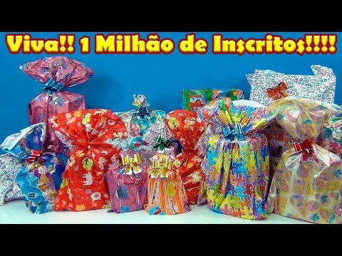 Abrindo Brinquedos e Surpresas 3! Comemoração de 1 milhão de inscritos! #brinquedos #surpresa