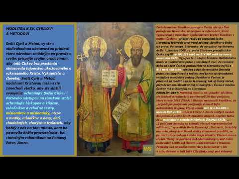 Modlitba k Sv.  Cyrilovi a Metodovi