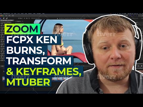 Ken Burns Zoom Transform Keyframe mTuber FCPX