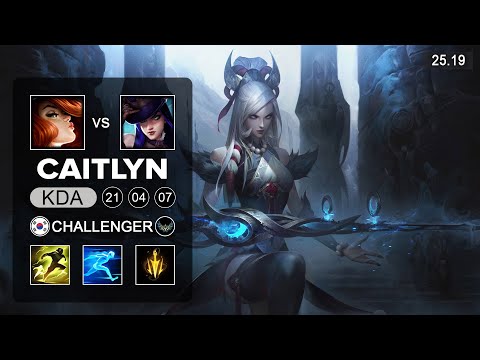 Caitlyn vs Miss Fortune ADC - KR Challenger - Patch 25.19 Season 15