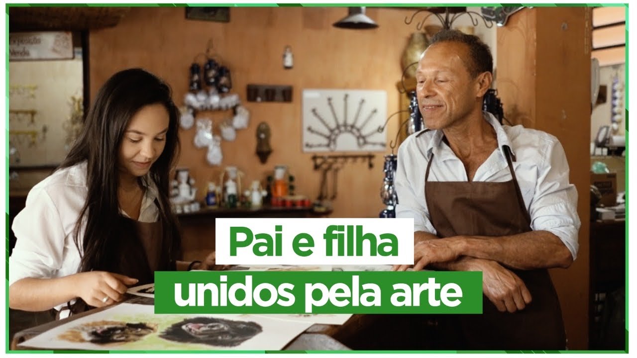 ARTE EM FAMÍLIA: A bela história de pai e filha artesãos, em São João Del Rei/MG